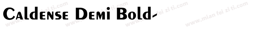 Caldense Demi Bold字体转换